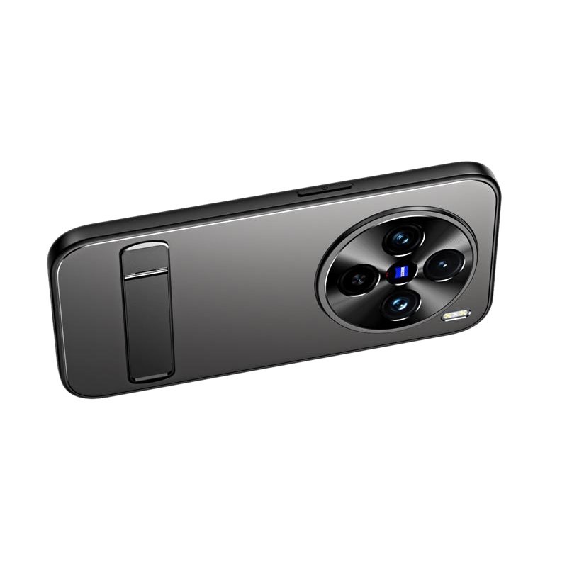 可波 适用于vivoX200极光横支架壳vivoX200pro磨砂壳防摔壳vivoX200promini自带支架时尚壳