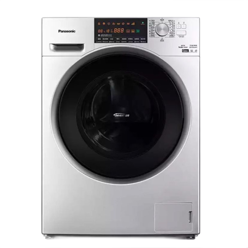 松下(Panasonic)洗烘一体机纤薄滚筒变频洗衣机10公斤 光动银除菌除螨纳诺怡护理 XQG100-ND139