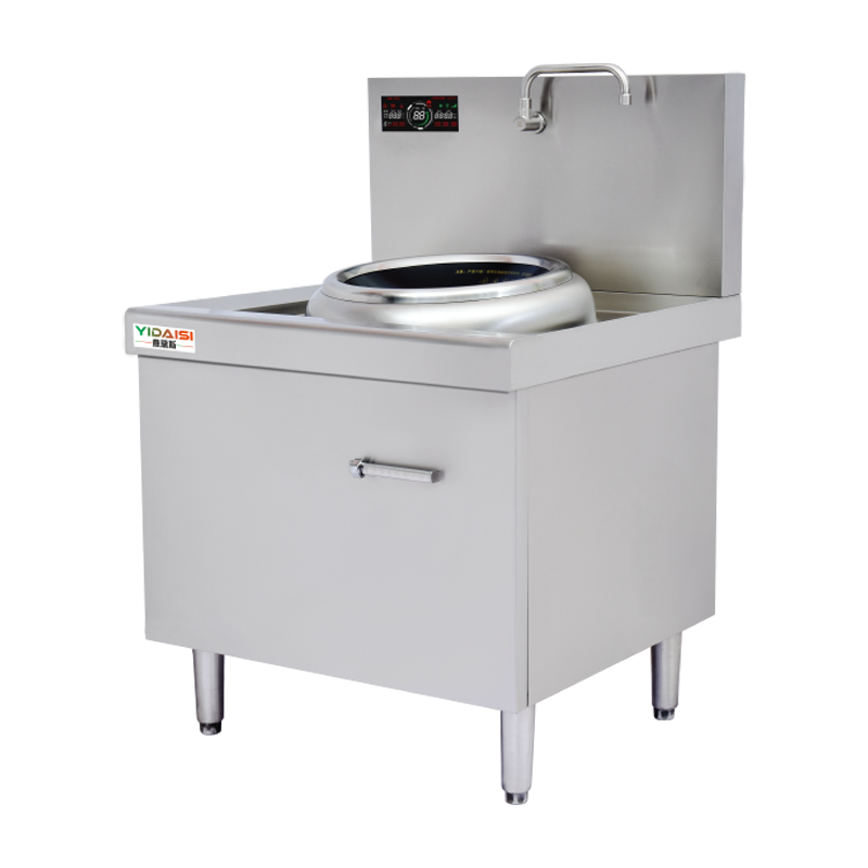 意黛斯(YIDAISI)大锅灶商用食堂厨房大功率电磁小炒炉炒菜灶电磁灶电灶台YDSC-8XC-40单头无尾小炒灶炒炉