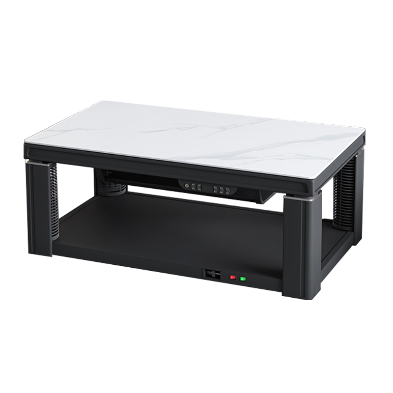 富炬电暖桌可移动升降电暖炉多功能烤火茶几电炉取暖桌电热长方形烤火桌子家用电烤桌电暖炉茶几烤火炉 烈骏138*80