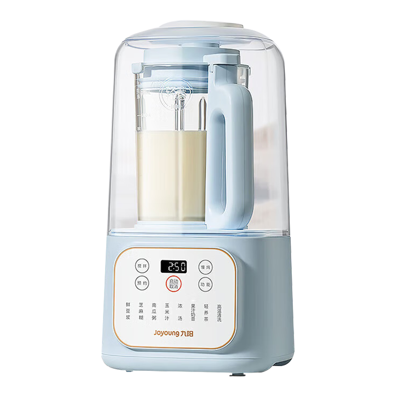 九阳(Joyoung)破壁机轻音家用1.5L隔音罩降噪智能预约高速破壁多能榨汁机豆浆机 L15-P515