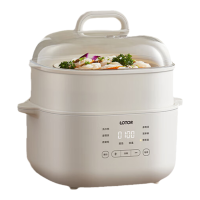 LOTOR电炖锅多功能炖汤锅迷你燕窝电炖盅白瓷内胆隔水炖锅婴儿辅食煮粥神器电砂锅 标准款 1.5L