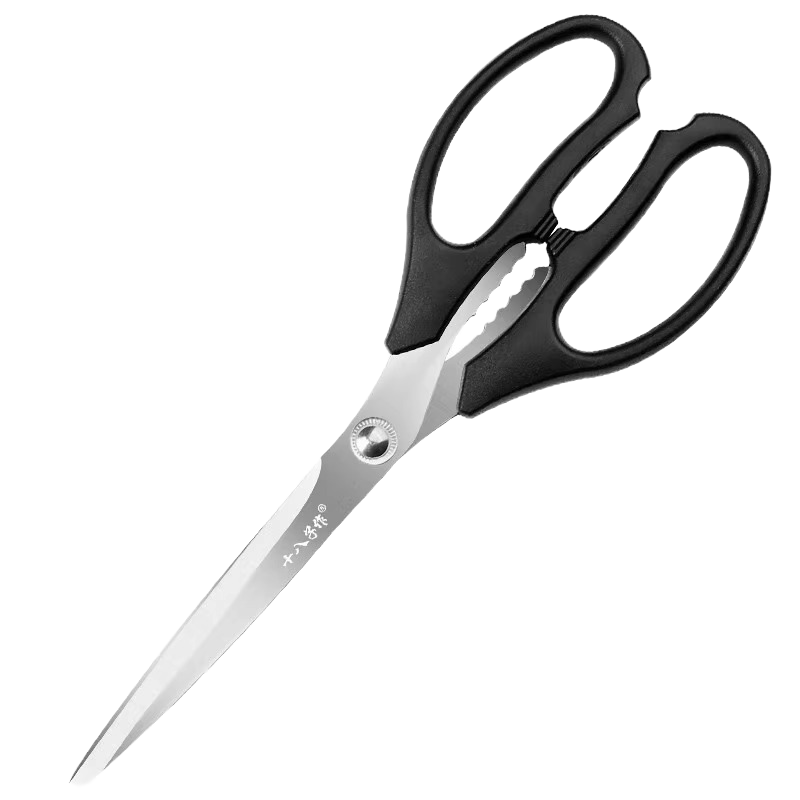 十八子作加长剪刀厨房食品剪子家用烤肉专用不锈钢多功能烧烤套装7163