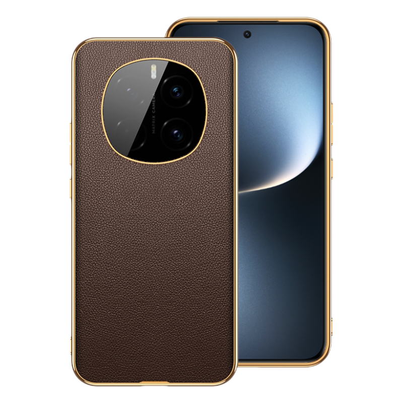 圣幻 真皮荔枝纹荣耀magic7真皮保护套荣耀magic7pro防摔简约磨砂壳荣耀magic7至尊版全包边手机壳