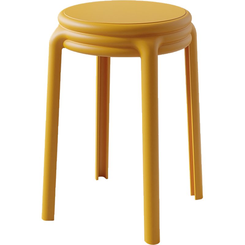 符象塑料加厚家用可叠放凳子大人板凳圆凳商用椅子备用餐桌凳高凳