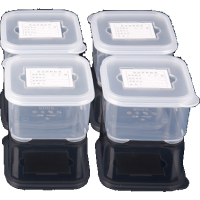 阿斯卡利(ASCARI)食品留样盒酒店食堂幼儿园食物取样盒厨房收纳分装盒菜品试吃