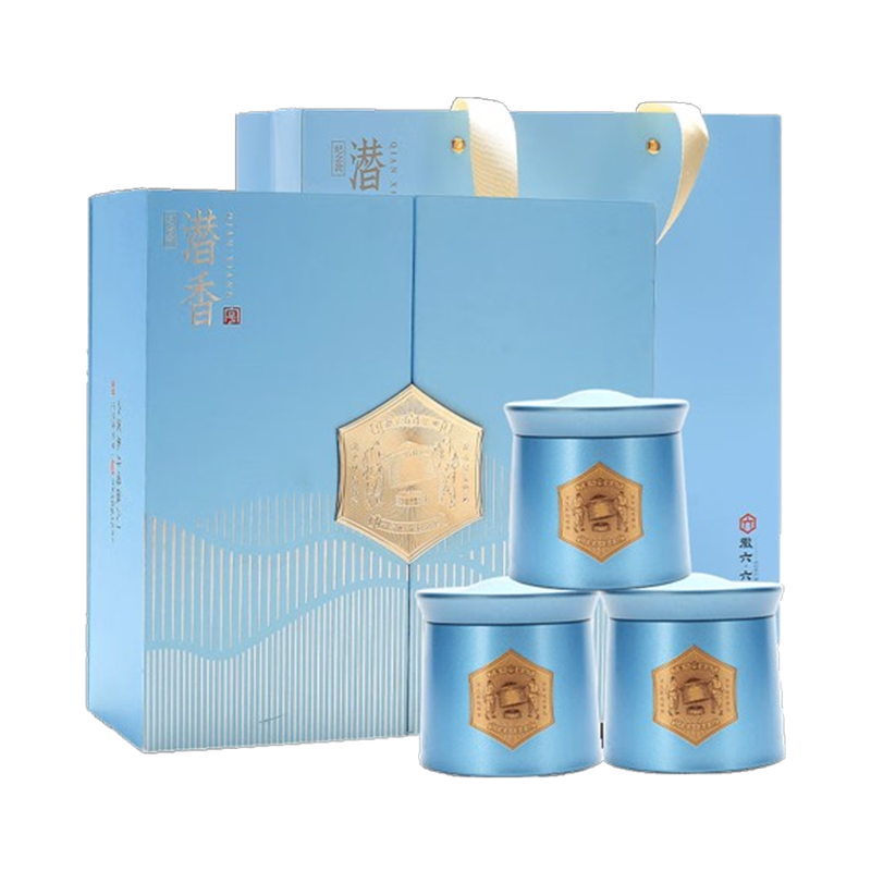 徽六绿茶潜香纪念款六安瓜片新茶特一级茶叶送礼礼品礼盒装240g