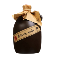 上水井醋精装手工十年单坛老陈醋窖藏6度坛装礼盒调料500ml