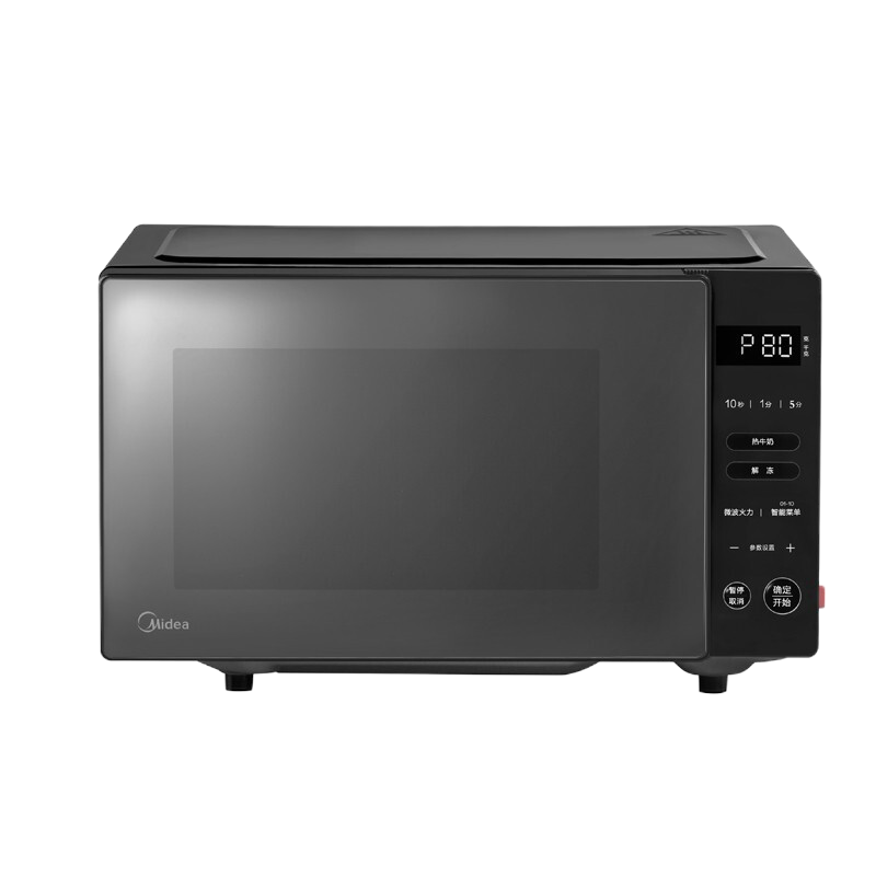 美的(Midea)微波炉PM20B1家用平板加热 20L大容量 微波 快速解冻 易清洁内胆[易见]微波炉(线下同款)