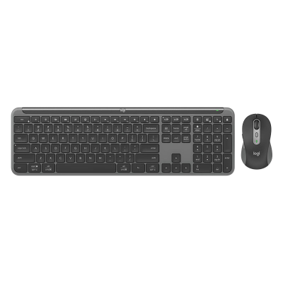 罗技(Logitech) PEBBLE 2 COMBO无线键鼠套装 蓝牙办公鼠标鹅卵石套装双模ipad键盘Mac 月凝白