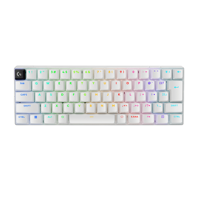 罗技(Logitech)PRO X 60 LIGHTSPEED无线蓝牙有线三模电竞游戏键盘 白色 L轴