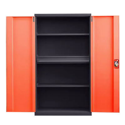 正斌重型工具柜车间用加厚物件工具储物柜工厂铁皮柜汽修厂零件收纳柜橘色四层一抽