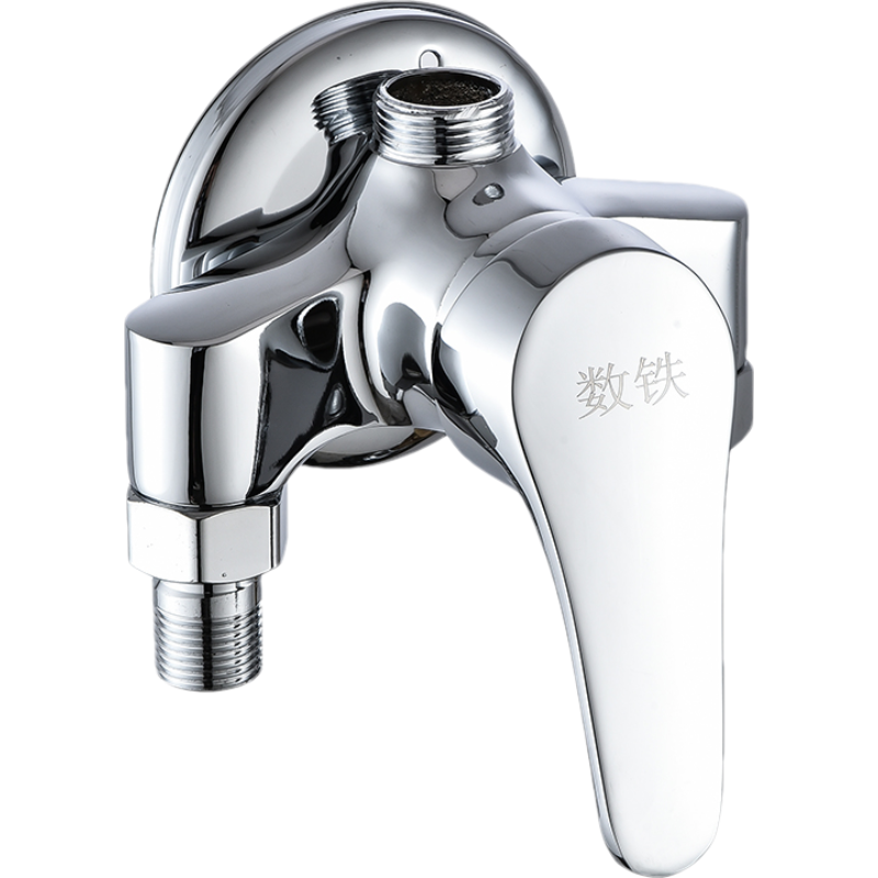 数铁铜明装混水阀三角淋浴通用型个