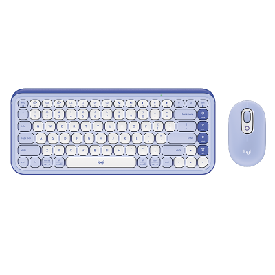 罗技(Logitech)POP ICON COMBO键鼠套装 无线键鼠套装 双模连接 自定义按键 三台设备配对 紫色
