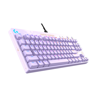 罗技(Logitech)PRO机械游戏键盘 英雄联盟玉剑传说联名款 电竞87键紧凑设计RGB灯光键盘