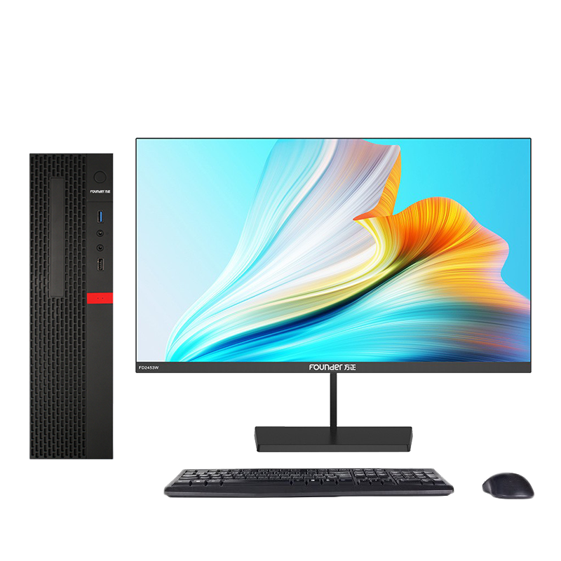 方正(Founder)国产台式机电脑13升(PHZ1072A)兆芯KX-U6780A八核/8G/512G固态/23.8英寸显示器