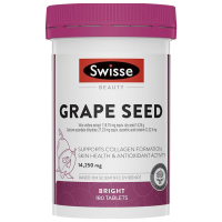 Swisse葡萄籽精华片180粒/瓶装 澳洲进口高浓葡萄籽/原花青素 净白透亮年轻肌肤 香港保税随机发货