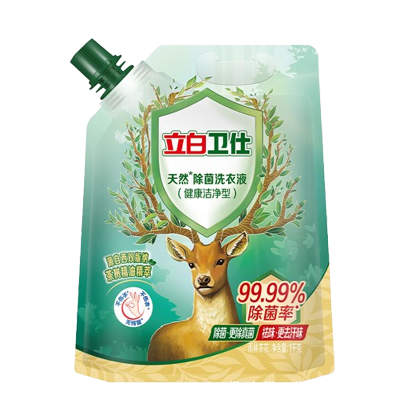 立白洗衣液1kg深层洁净抑菌除菌持久留香卫仕除菌款ws1kg-1d