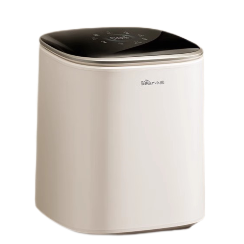 小熊双舱桶内衣裤洗衣机M1全自动高温去渍专用除菌迷你母婴0.5kg 皓月银[洗脱版]XYJ-E04M1
