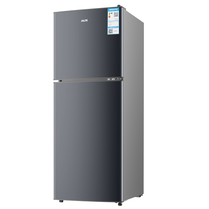 奥克斯一级能效家用冰箱大容量节能省电冰箱128升双开门冰箱
