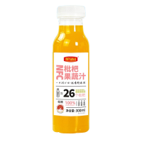 鲜绿园NFC枇杷果蔬汁100%整箱装工厂直发批发价300ml*8瓶