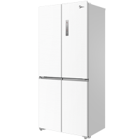 美的(Midea)60厘米薄系列483升十字对开门超薄嵌入智能电冰箱一级变频BCD-483WSPZM(E)白色