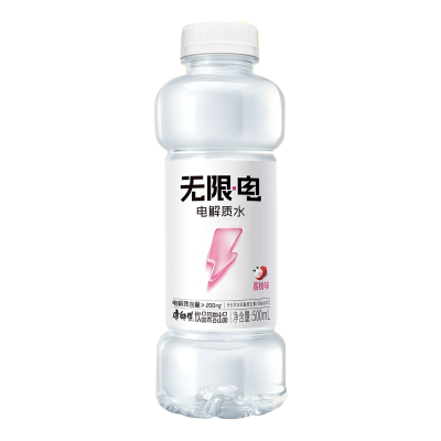 康师傅无限电 电解质水 荔枝味500ml*4瓶装 夏日补水小瓶风味饮料