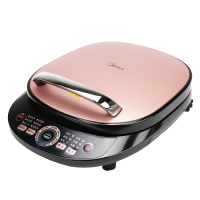 美的(Midea)电饼铛MC-JCN30S家用双面悬浮加热煎烤机 加深烙饼锅 薄饼煎饼机三明治早餐机 烤饼机[裸粉色]