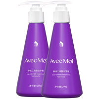 AvecMoi牙膏去渍清新口气静谧之境按压FZ-042牙膏290g*2瓶
