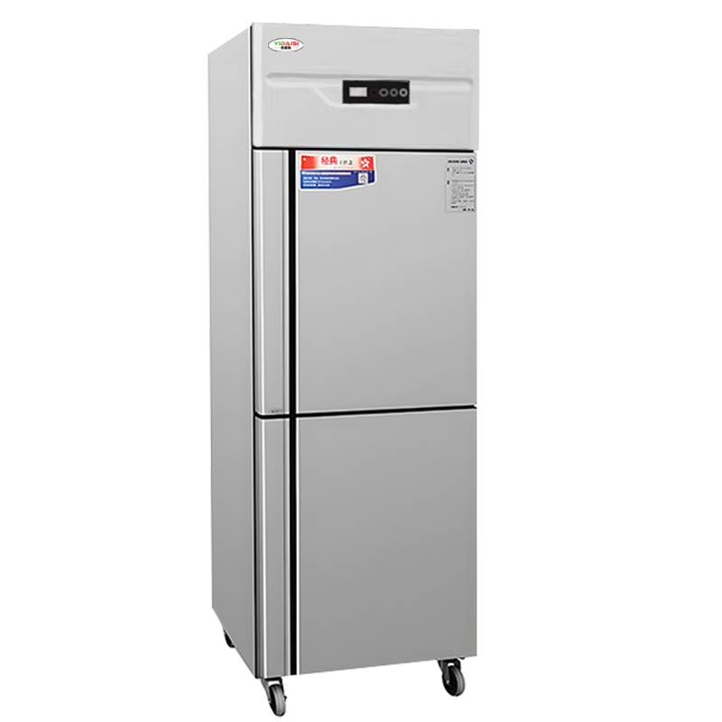 意黛斯(YIDAISI)商用立式二门冰箱冷柜 两门冷冻大容量展示柜 食堂酒店专用风冷冷冻款YDS-JDFLLC-0.5D