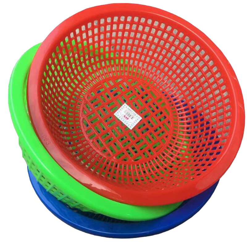 厨房洗菜圆形塑料沥水篮34*14.5cm