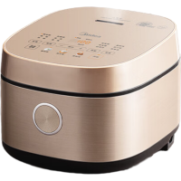 美的(Midea)电饭煲0涂层4L电饭煲无涂层家用3-4人电饭锅智能预约炫彩触控母婴级316L不锈钢米煲补贴RC436