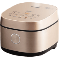 美的(Midea)电饭煲0涂层4L电饭煲无涂层家用3-4人电饭锅智能预约炫彩触控母婴级316L不锈钢米煲补贴RC436