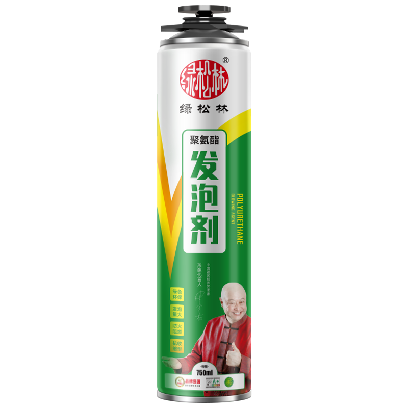 绿松林发泡胶泡沫填缝剂防水补漏高强度聚氨酯膨胀填充密封门缝堵洞