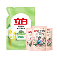 立白洗衣小苍兰洗衣液500g*1袋+大师香氛洗衣液100g*3袋
