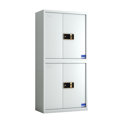 臻远 ZYJJ-80037 保密柜 分双节指纹锁 灰白色 长900*宽420*高1900mm 单位:1台