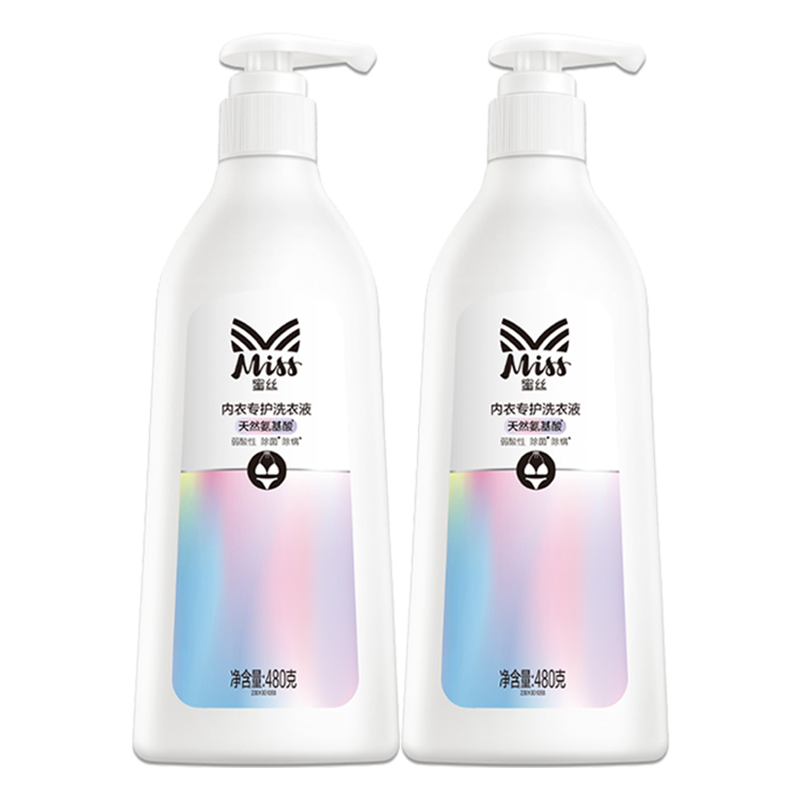立白洗衣液480g*2瓶去渍内衣专护蜜丝款xyy_ms_ms_480-2