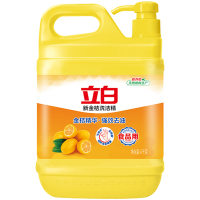 立白洗洁精4kg除味去油温和清新金桔款jjxjj4000g