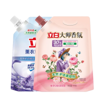 立白柔顺剂柔软护衣防静电持久留香除菌温和无残留大师香氛柔顺剂1L*2袋