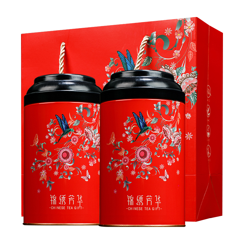 源御露(Yuan Yu Lu)武夷传统碳焙大红袍茶叶老味道红4罐400克铁罐装乌龙茶