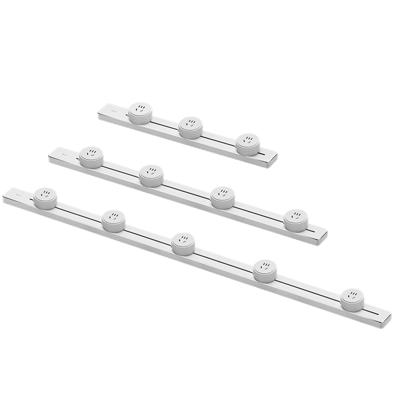 公牛电力轨道插座GB1A☆白色[迷你款]100cm轨道+5个五孔 厨房客厅专用可移动滑轨插排插线板无线接线板