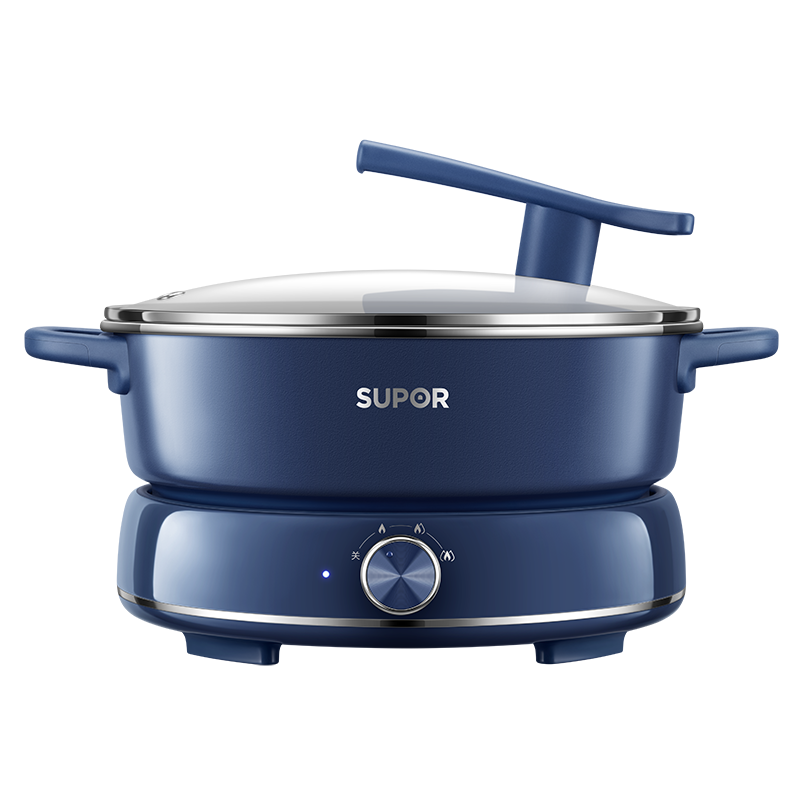 苏泊尔(SUPOR)电火锅 电煮锅蒸锅 火锅专用锅 家用多功能电热锅 分体式蒸煮电炒锅 6L多用途锅H30YK856