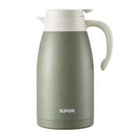 苏泊尔(SUPOR)保温壶2L大容量304不锈钢真空内胆家用水壶罗勒绿 KC20KH52
