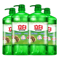 立白茶籽洗洁精除菌去油食品用果蔬用易漂洗无残留茶籽洗洁精1kg*4瓶