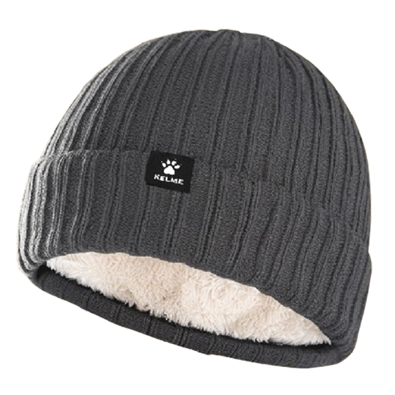 卡尔美针织帽子冬季防寒保暖加绒防风护耳骑行帽