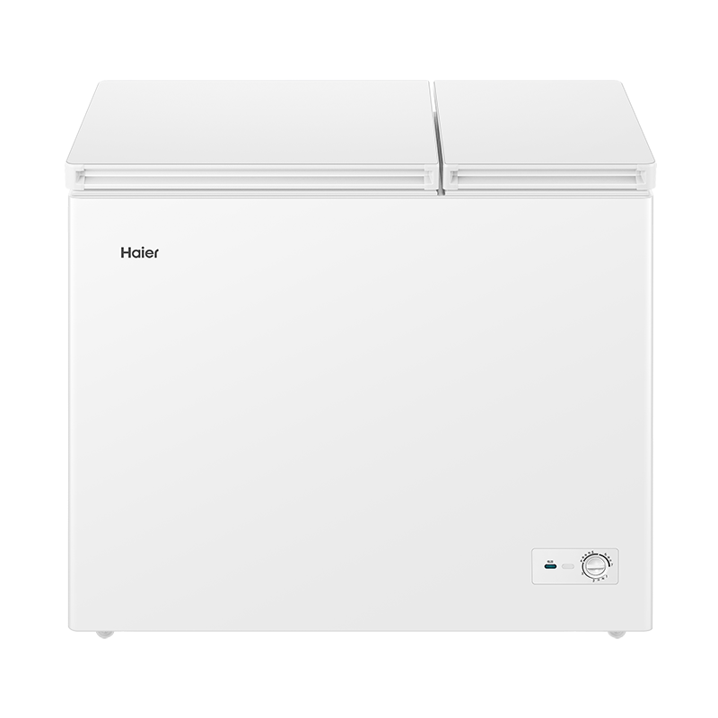 海尔(Haier)213升卧式冰柜冷柜 大冷冻小冷藏冰箱 双温储鲜双重抗菌 100h断电保护FCD-213GHXPD