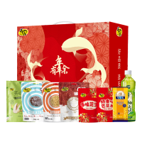 天喔年年有余零食礼1551g坚果炒货干果休闲零食大礼包礼盒装年货春节送礼团购