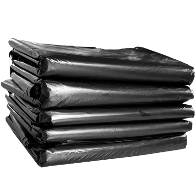 安居先森黑色标准垃圾袋大号平口塑料袋铁路环卫宾馆批发标准黑色75*90 100只/包