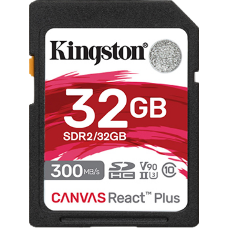 金士顿(Kingston)32GB SD存储卡 U3 V90 8K 相机内存卡 高速sd卡大卡 读速300MB/s