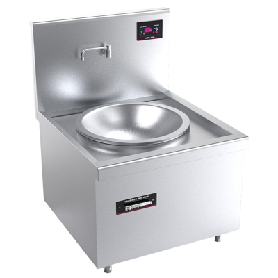 lecon/乐创 商用电磁炉大锅灶大功率20KW 饭店厨房食堂炒炉电灶台 380V/30KW 120CM